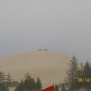 on top of the dune