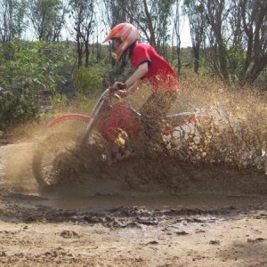 enjoying a muddy day