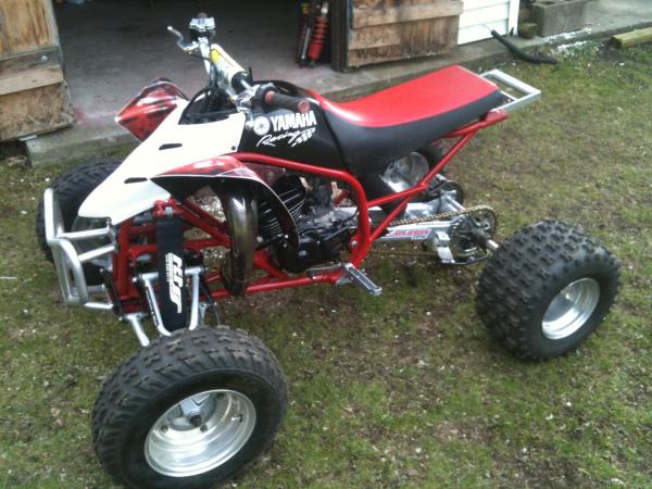 chains on, still working on rear plastic...