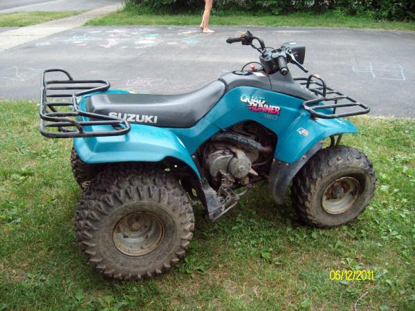 Courtney's 1998 Suzuki Quadrunner LT 160, the day I bought it for her.