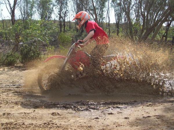 enjoying a muddy day