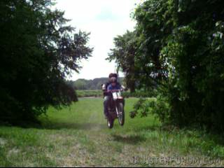 father son double on field hill jump lol