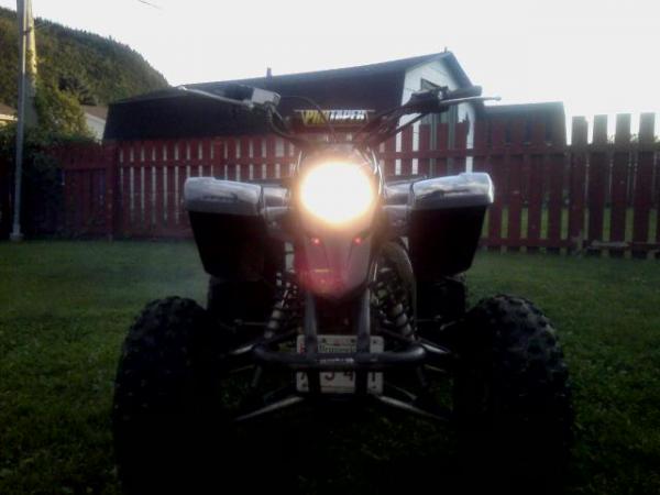 front with Led lights under headlight