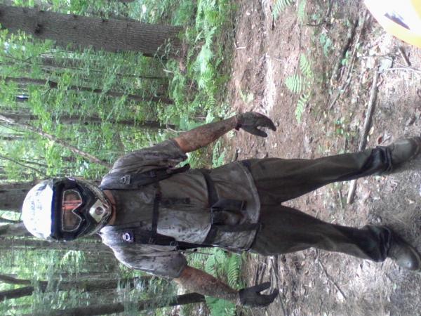 Me after going thru what I thought was a shallow puddle. Ended up being about a foot deep