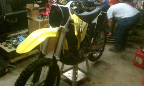 Working on a rm250